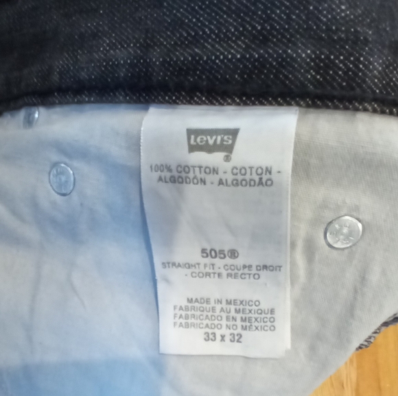 LEVI STRAUSS Straight Fit Black Jeans - Picture 7 of 8